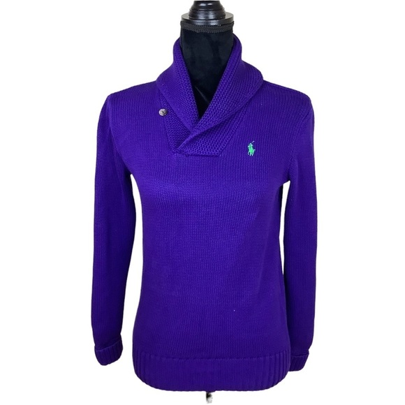 Ralph Lauren Sweaters - 𝅺RALPH LAUREN SPORT SHAWL COLLAR SWEATER